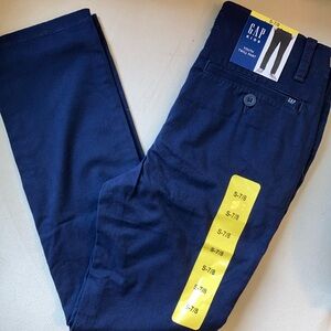 GAP Kids Navy Youth Twill Pant